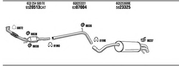 WALKER SEH17153AC Exhaust System